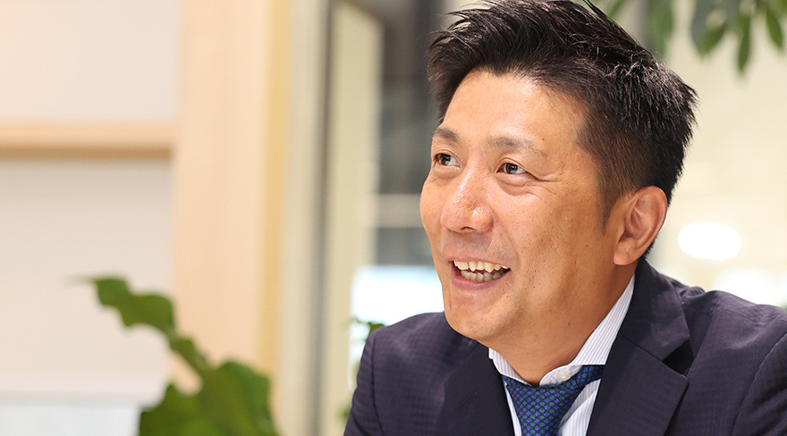 社長メッセージ ページへのリンクバナー背景